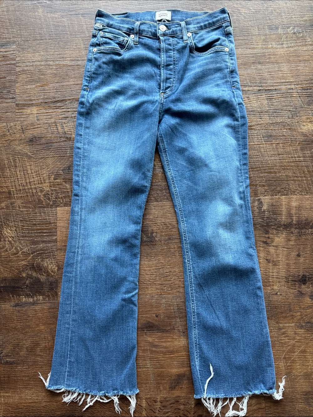 Citizens Of Humanity Boot Cut Jeans with Frayed Hem
